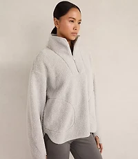 Haven Well Within Sherpa Half-Zip Mock Neck Pullover