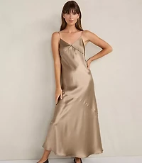 Haven Well Within Lurex Silk Slip Dress