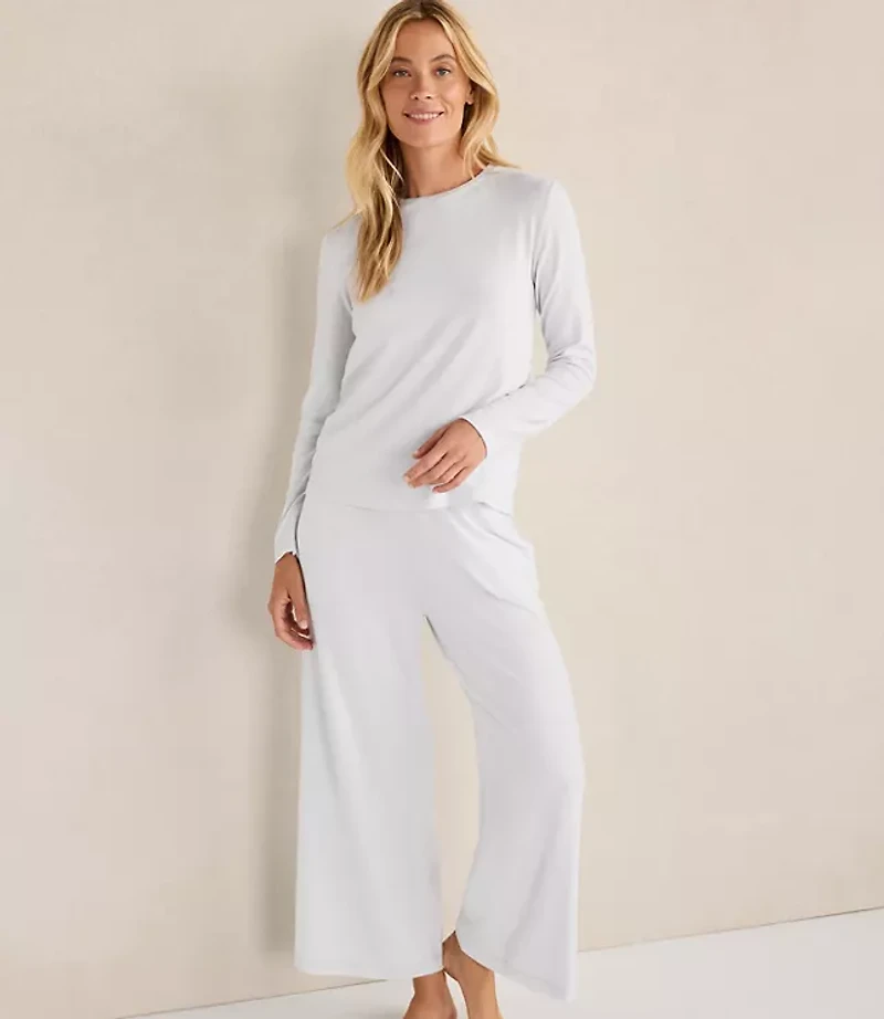 Haven Well Within Cotton Modal Brushed Jersey Wide Leg Pants