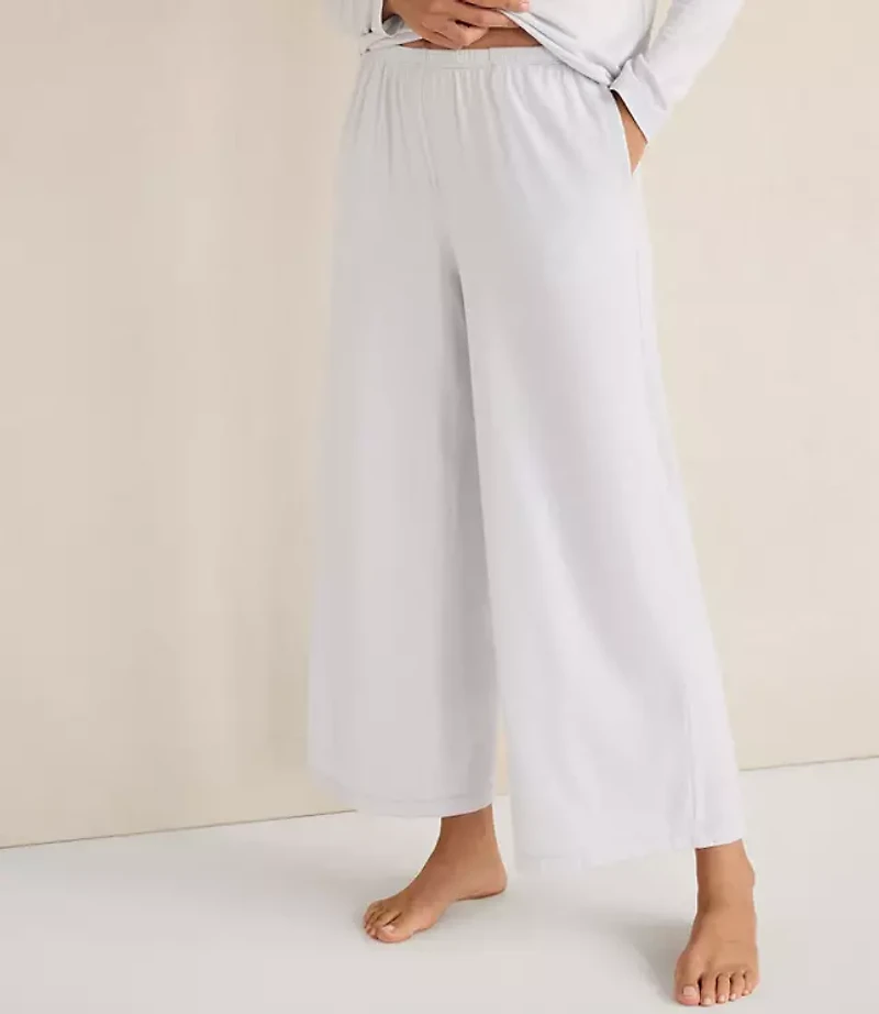 Haven Well Within Cotton Modal Brushed Jersey Wide Leg Pants