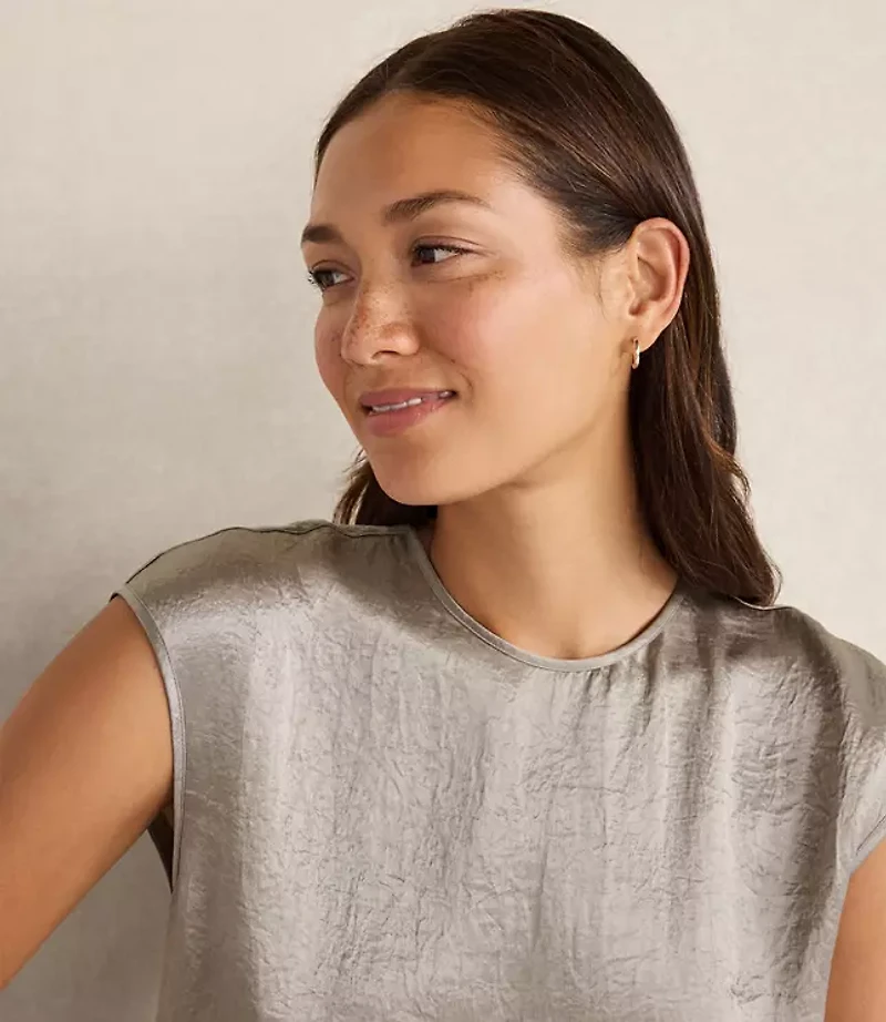 Haven Well Within Luxe Crinkle Shine Top