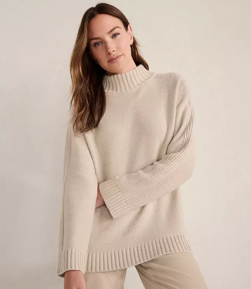 Haven Well Within Cotton Blend Mock Neck Sweater
