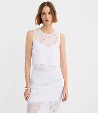 Petite Floral Lace Shell