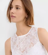 Petite Floral Lace Shell