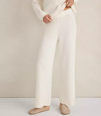 Haven Well Within Organic Cotton Cashmere Waffle Wide Leg Pants