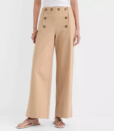 Curvy Mariner Pants Twill