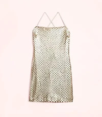 Lately Metallic Sequin Mini Dress