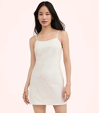 Lately Sequin Floral Mini Dress