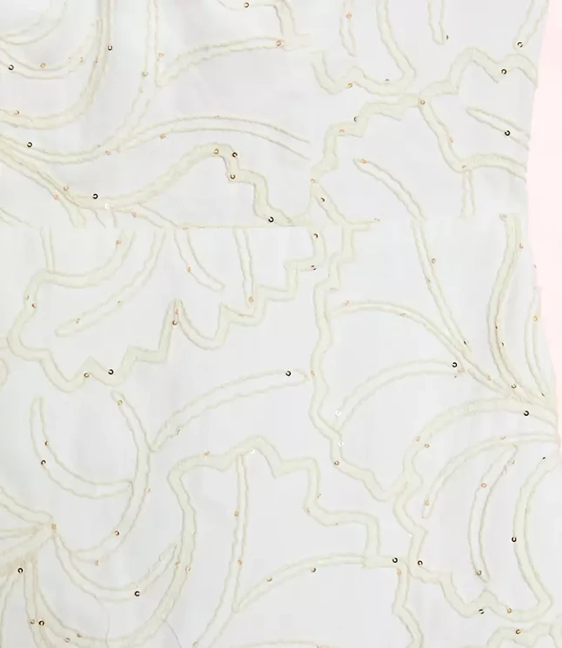 Lately Sequin Floral Mini Dress