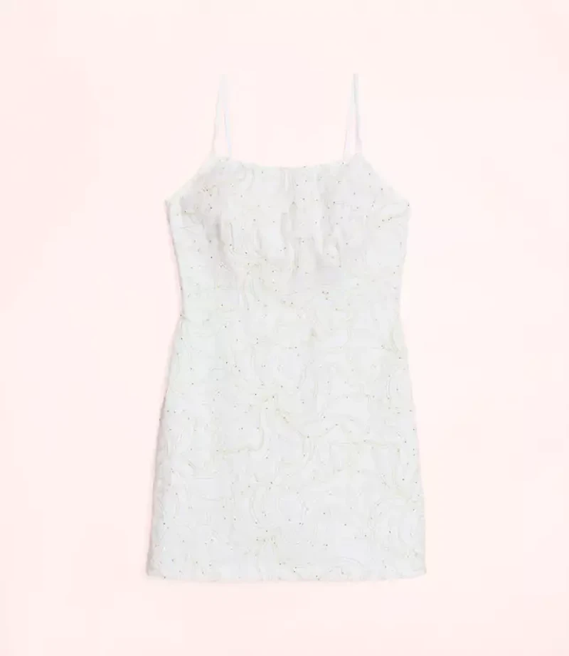 Lately Sequin Floral Mini Dress