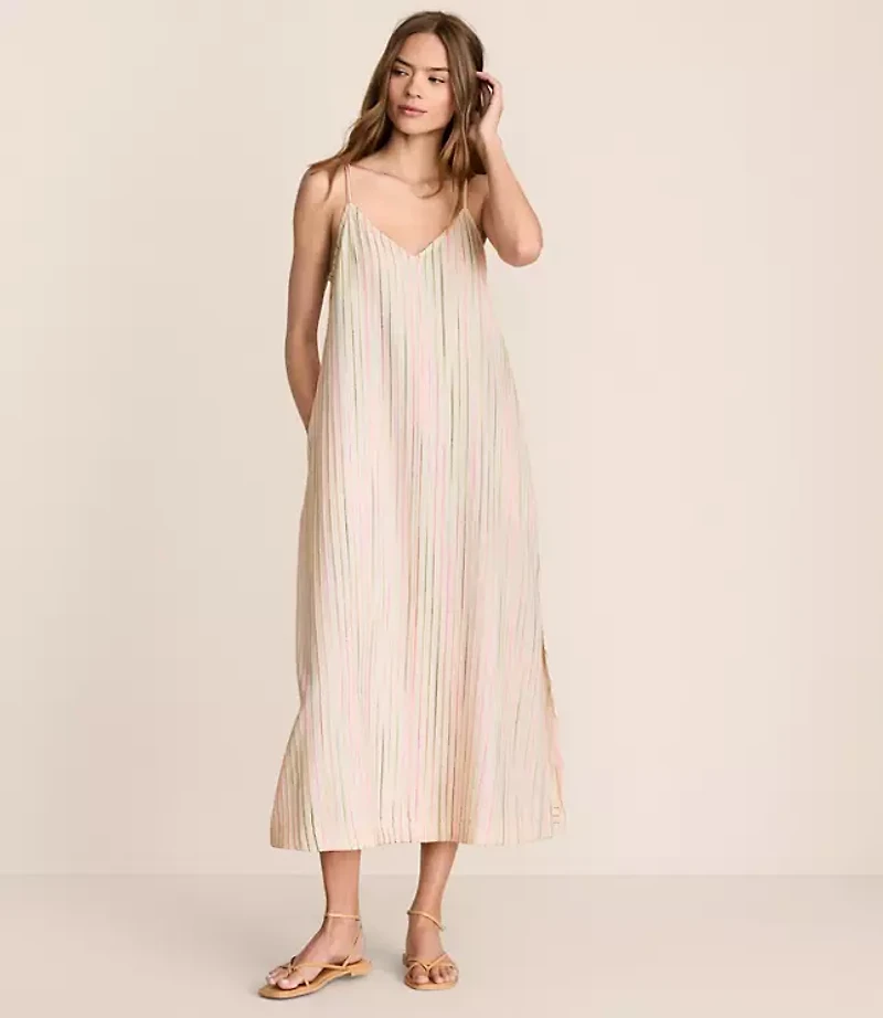 Petite Lou & Grey Striped Cami Maxi Pocket Dress