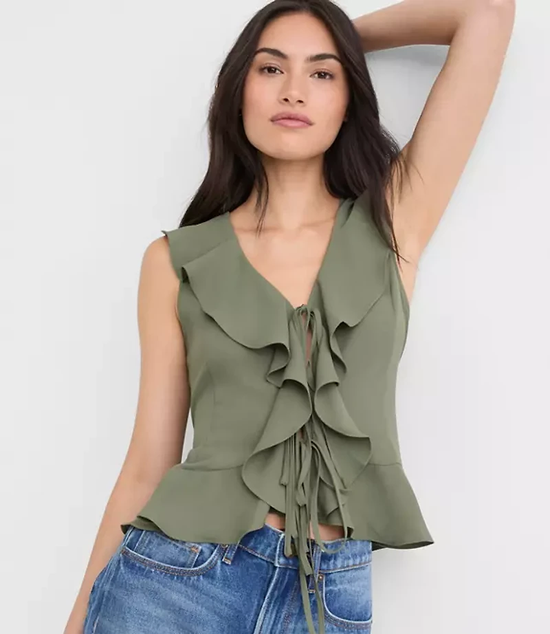 Ruffle Bow Top