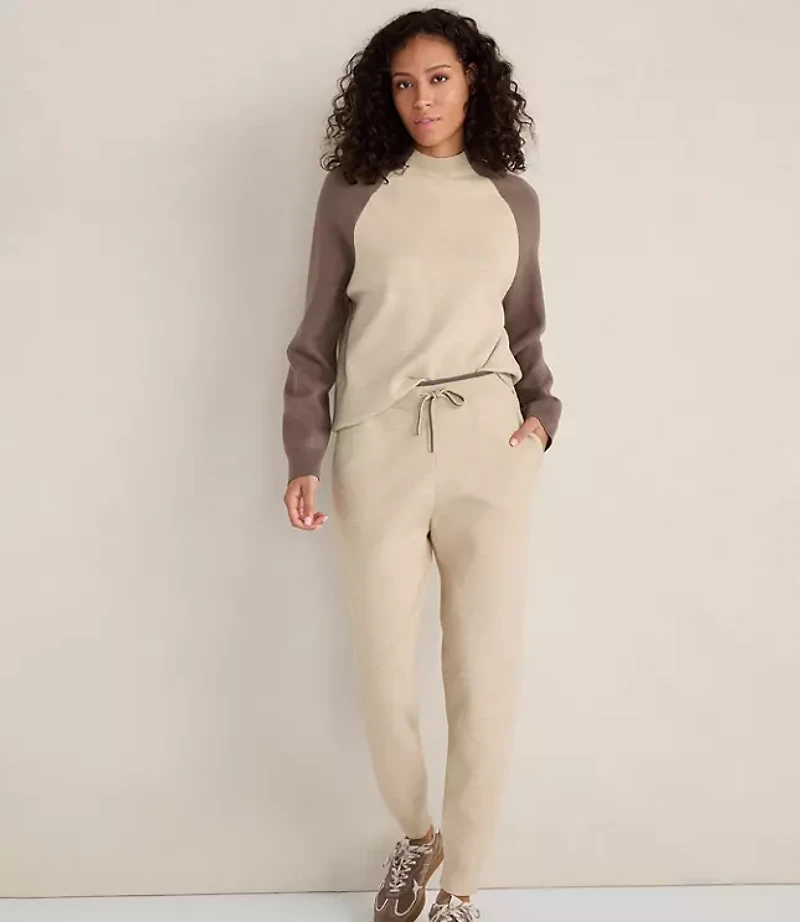 Haven Well Within Viscose Blend Colorblock Crewneck