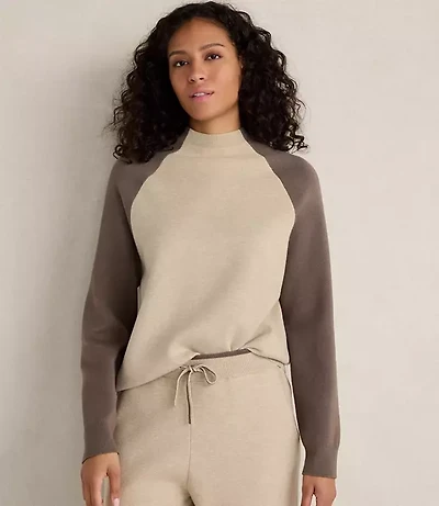 Haven Well Within Viscose Blend Colorblock Crewneck