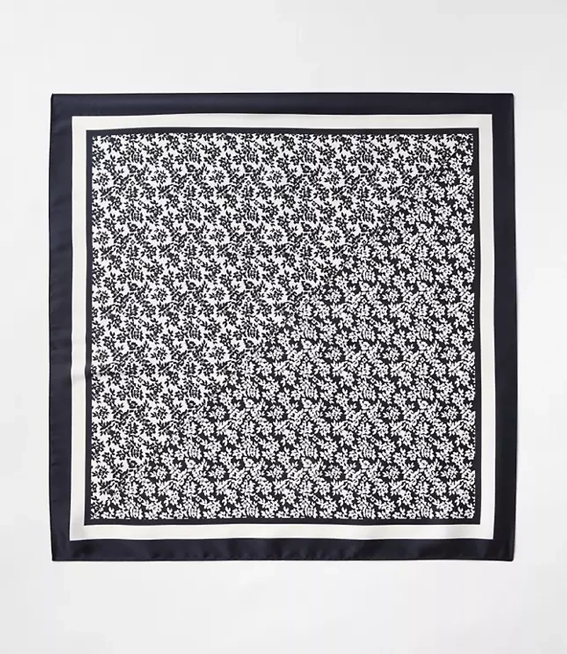 Floral Cluster Square Scarf