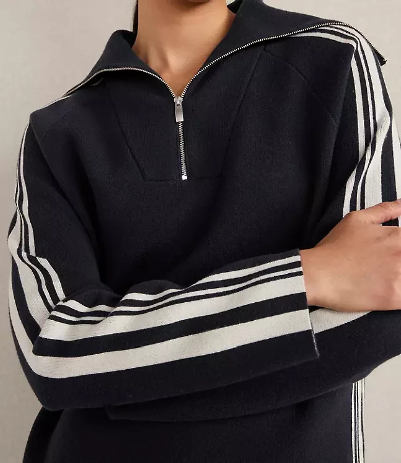 Haven Well Within Sporty Stripe Half-Zip Pullover