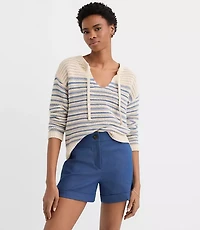 Petite Cuffed Shorts Refined Denim