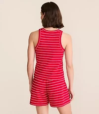 Petite Lou & Grey Striped Terrysoft Tank Top