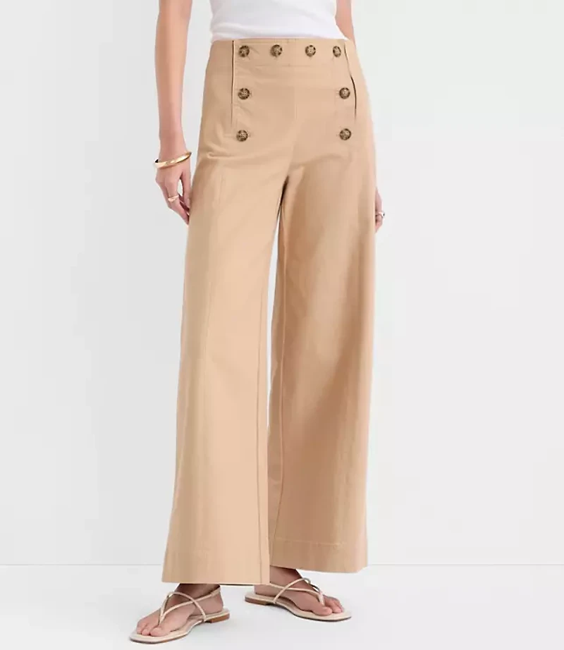 Petite Mariner Pants Twill