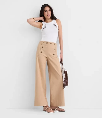 Petite Mariner Pants Twill
