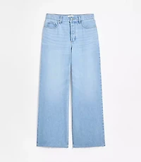 Rivete Fresh Cut High Rise Relaxed Wide Leg Jeans Wave Wash