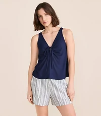 Petite Lou & Grey Essential Modal Tie Keyhole Tank Top