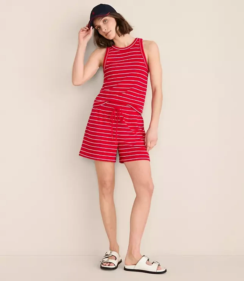 Petite Lou & Grey Striped Terrysoft Shorts
