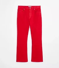 Rivete Tall High Rise Kick Crop Jeans Maple Cherry