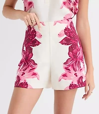 Side Zip Shorts Lily Linen Blend