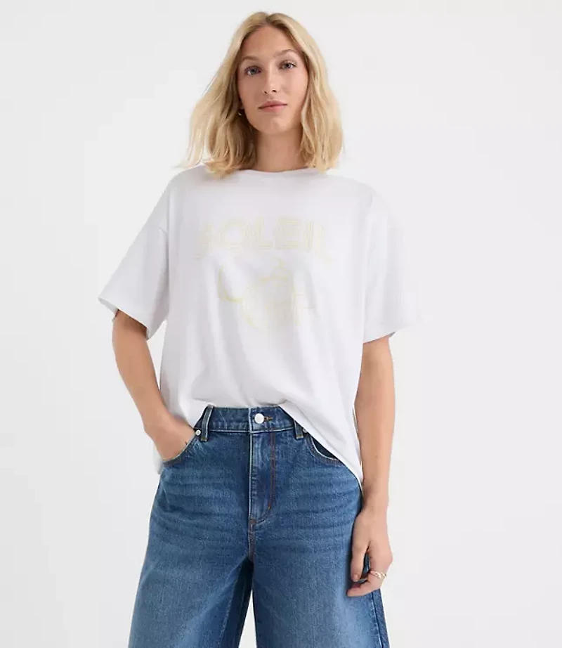 Soleil Oversized Jersey Modern Tee