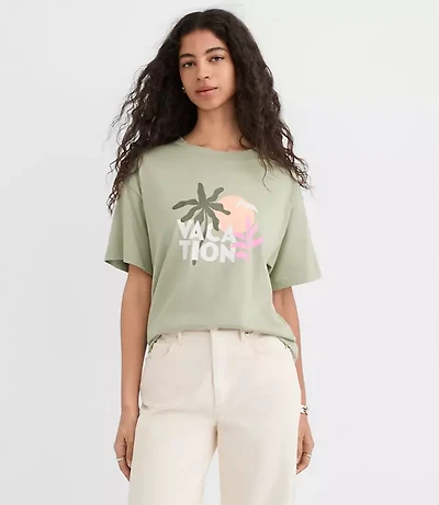 Vacation Oversized Jersey Modern Tee