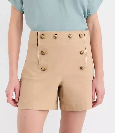 Curvy Mariner Shorts Twill