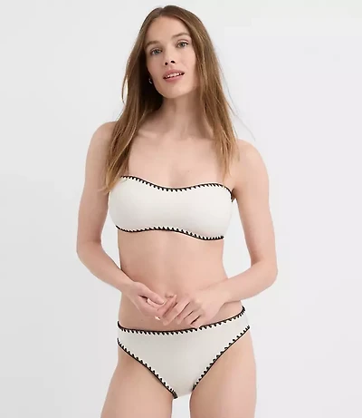 LOFT Beach Whipstitched Bikini Bottom