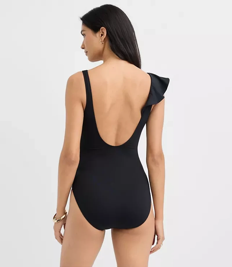 LOFT Ruffle One Piece Swimsuit