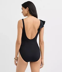 LOFT Ruffle One Piece Swimsuit