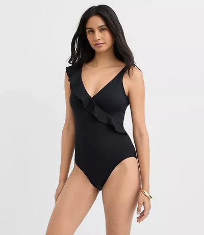 LOFT Ruffle One Piece Swimsuit