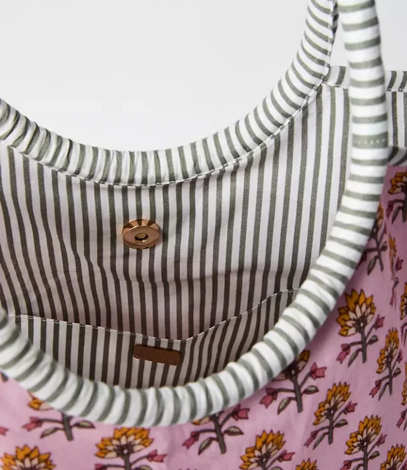 Garden Stripe Tote Bag