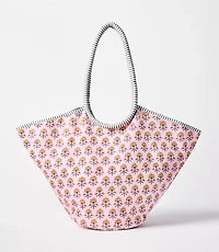 Garden Stripe Tote Bag