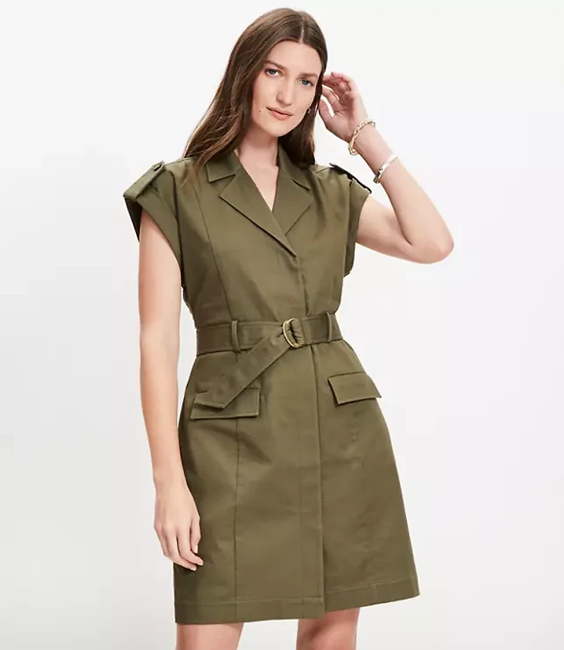 Petite Utility Mini Pocket Blazer Dress