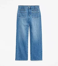 Mid Rise Relaxed Straight Jeans Vintage Wash