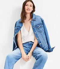 Petite Leafed Double V Cami