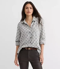 Clip Melange Everyday Relaxed Pocket Shirt