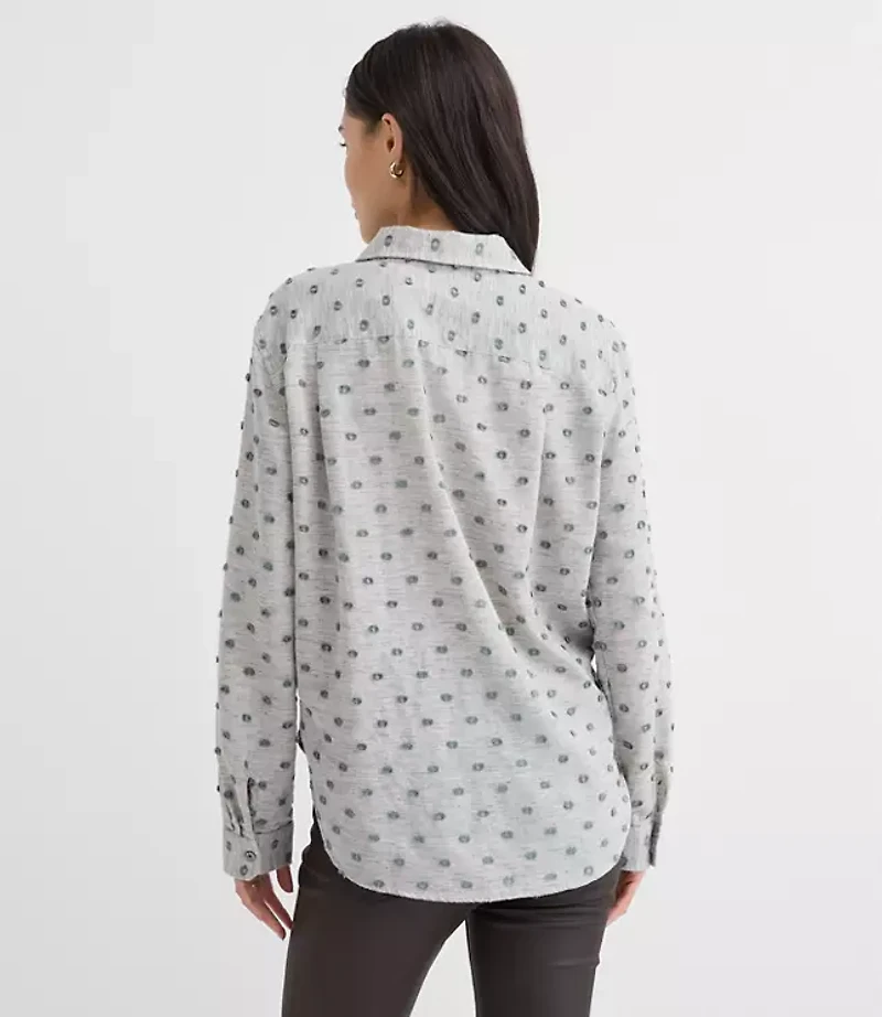 Clip Melange Everyday Relaxed Pocket Shirt