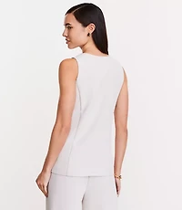 LOFT Versa Crepe Drape High Neck Vest