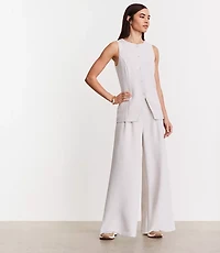 LOFT Versa Crepe Drape High Neck Vest