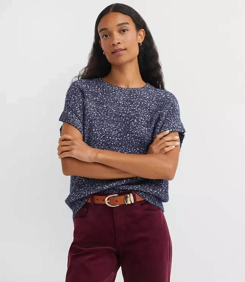 Flecked Wedge Sweater