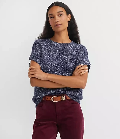 Flecked Wedge Sweater