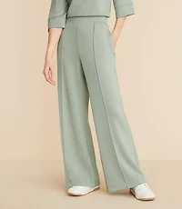 Petite Lou & Grey Scubasoft Pintucked Wide Leg Pants