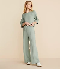 Petite Lou & Grey Scubasoft Pintucked Wide Leg Pants