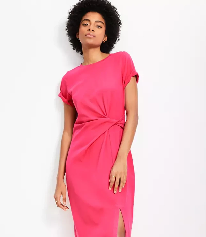 Petite Twist Midi Dress
